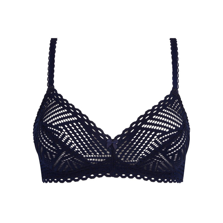 Antigel By Lise Charmel Tressage Graphic Non Wire Bra - Tressage Marine Soft Bra Antigel by Lise Charmel 