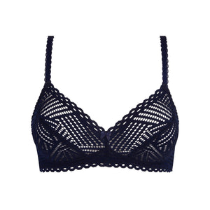 Antigel By Lise Charmel - Tressage Graphic Non-Wired Triangle Bra Tressage Marine