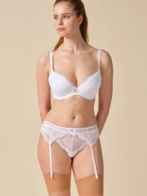 Gossard - Superboost Lace Padded Plunge Bra White