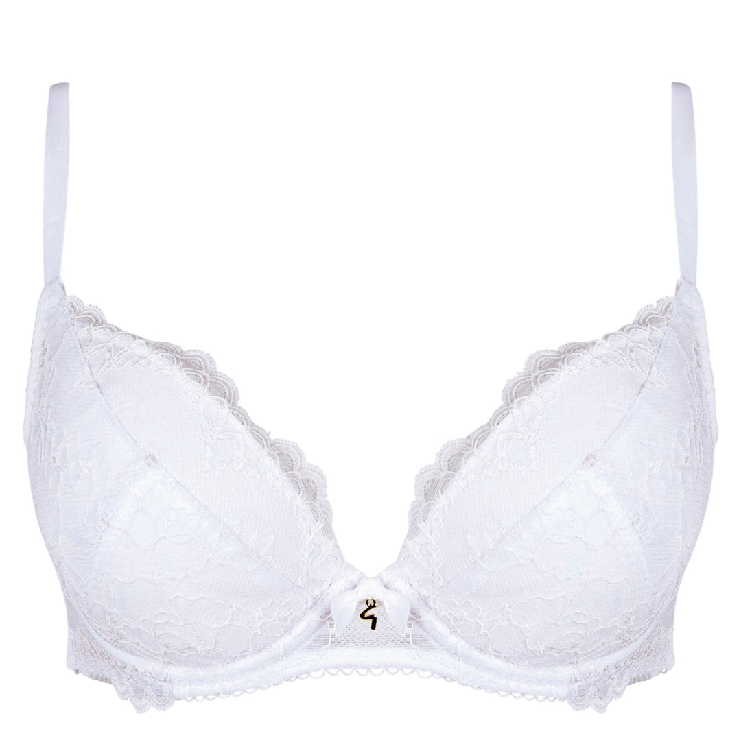 Gossard - Sujetador escotado con relleno de encaje Superboost blanco