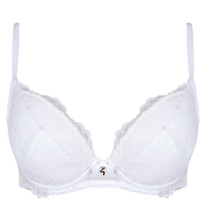 Gossard - Superboost Lace Padded Plunge Bra White