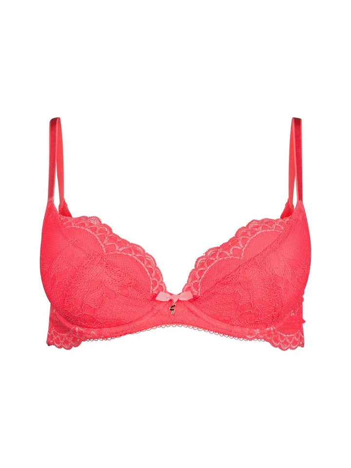 Gossard - Superboost Lace Padded Plunge Bra Sugar Coral