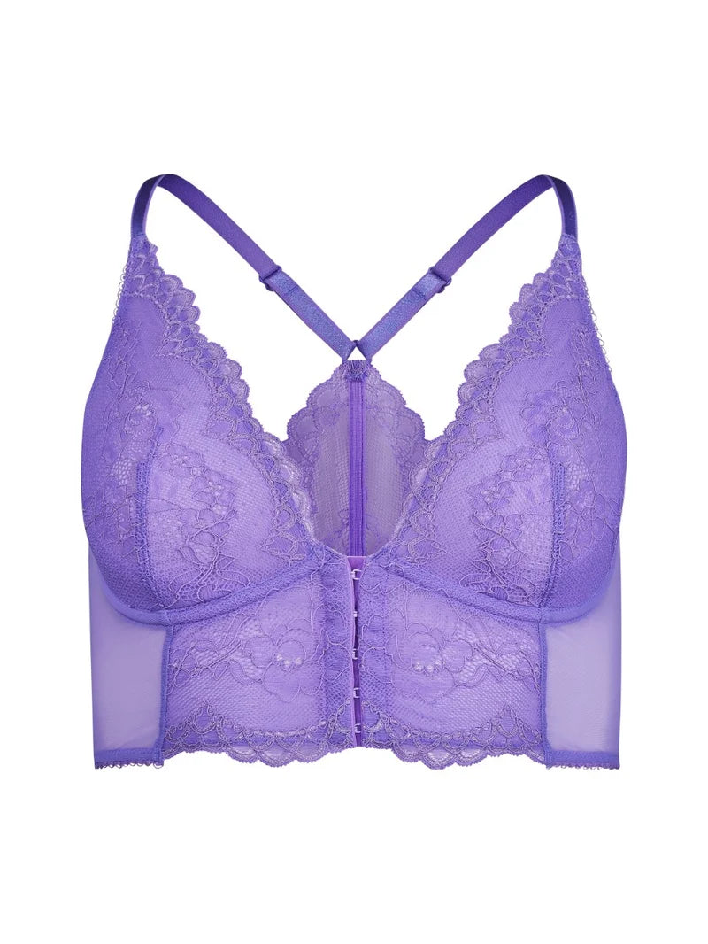 Gossard - Superboost Lace Deep V Bralette Purple Hebe
