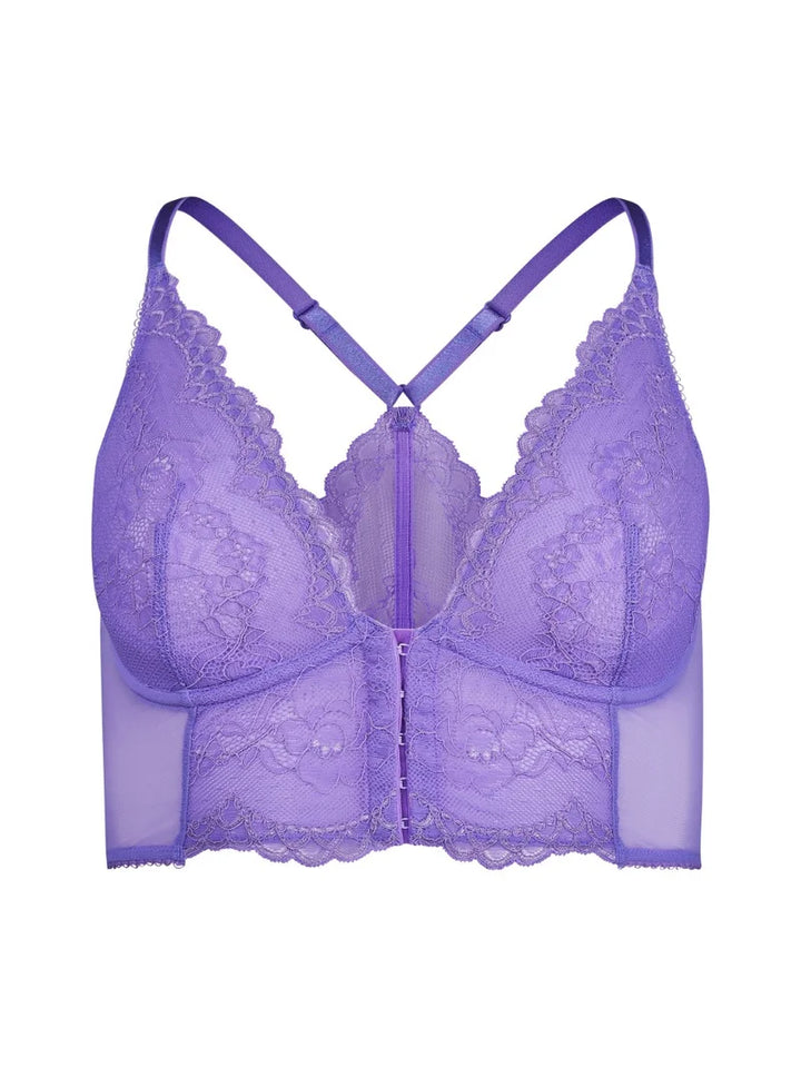 Gossard - Superboost Lace Deep V Bralette Purple Hebe