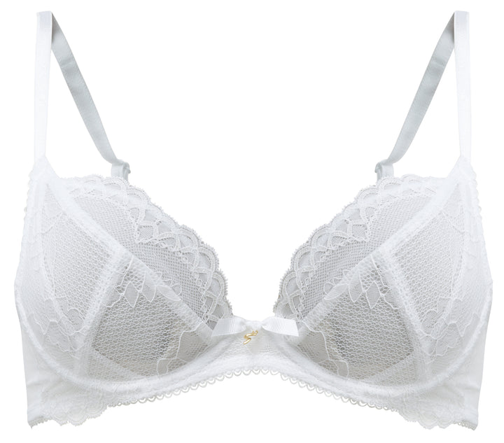 Gossard - Superboost Lace Non-Padded Plunge Bra White