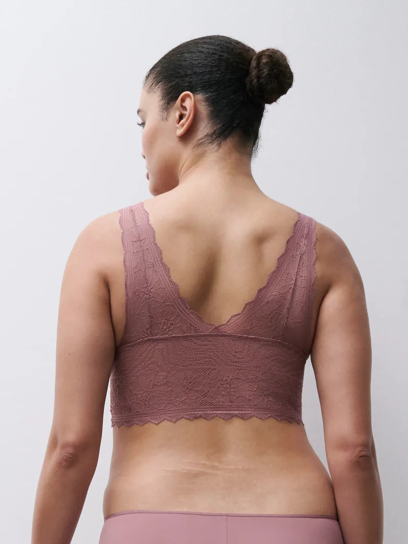 Chantelle - Floral Touch Wirefree Triangle Foam Bra Rose Des Bois