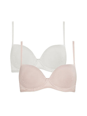 Royce - Sophia Wireless Bra 2-Pack Cream & Blush