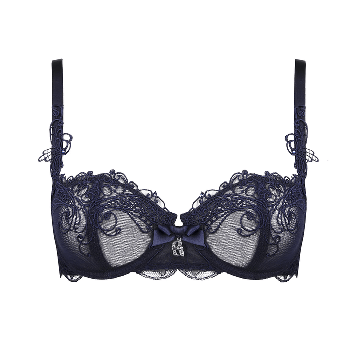 Lise Charmel Soir De Venise Vertical Seam Half Cup Bra - Bleu Venise Half Cup Bra Lise Charmel 