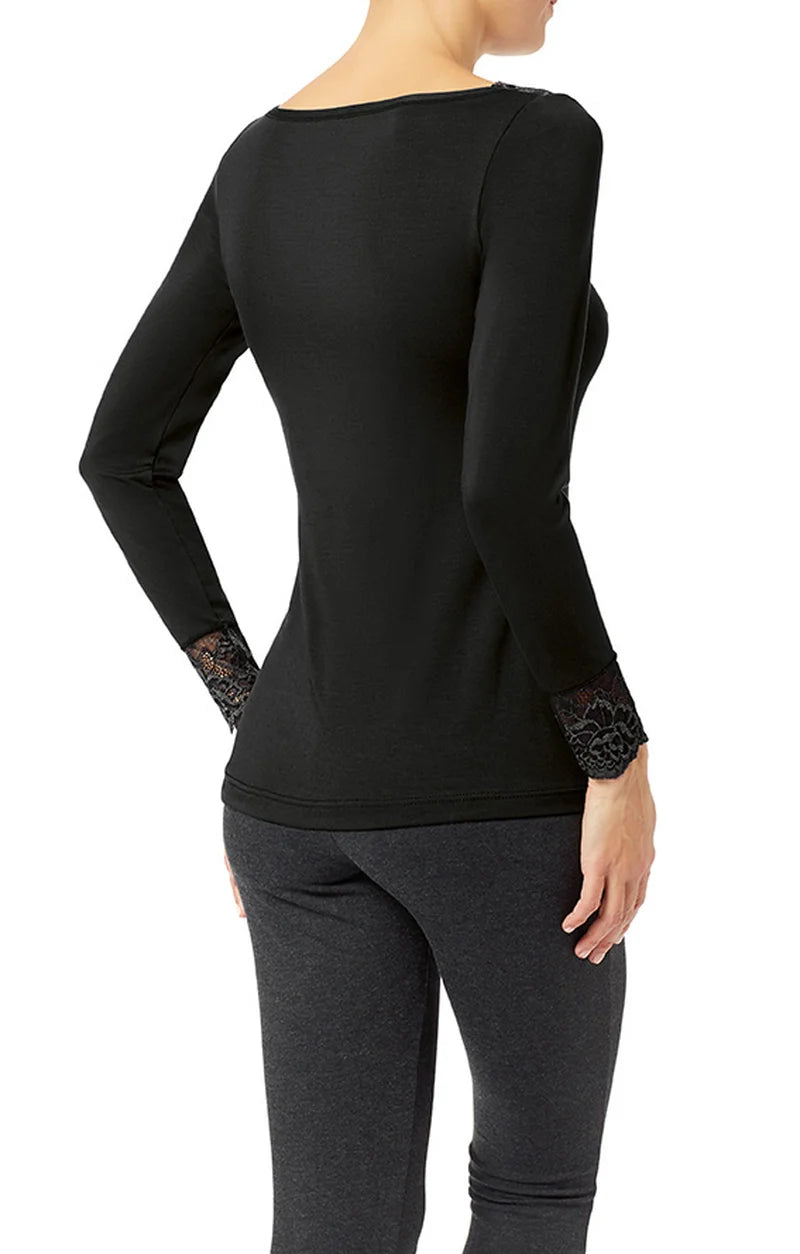 Janira - Greta Long Sleeved Sweater Black