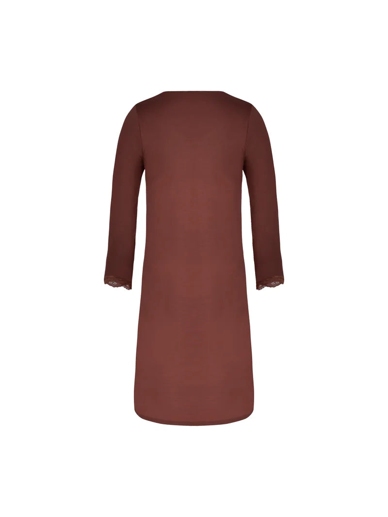 Antigel by Lise Charmel - Simply Perfect Long Sleeved Night Dress Chataigne