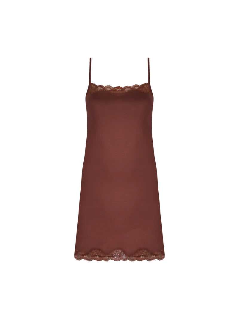 Antigel by Lise Charmel - Simply Perfect Spaghetti Strap Night Dress Chataigne