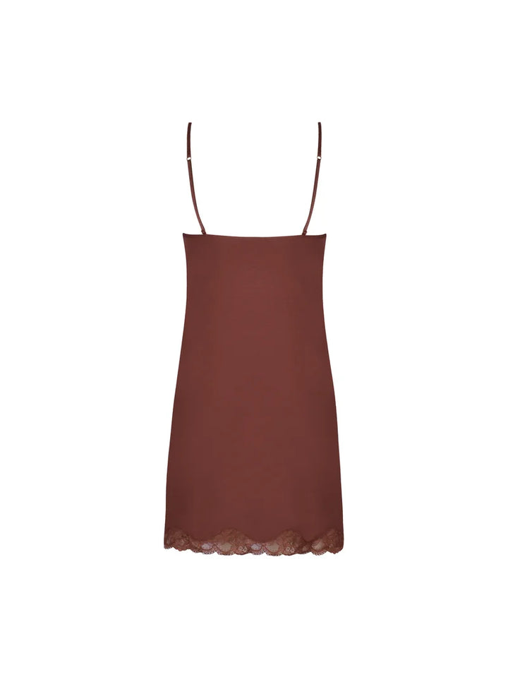 Antigel by Lise Charmel - Simply Perfect Spaghetti Strap Night Dress Chataigne