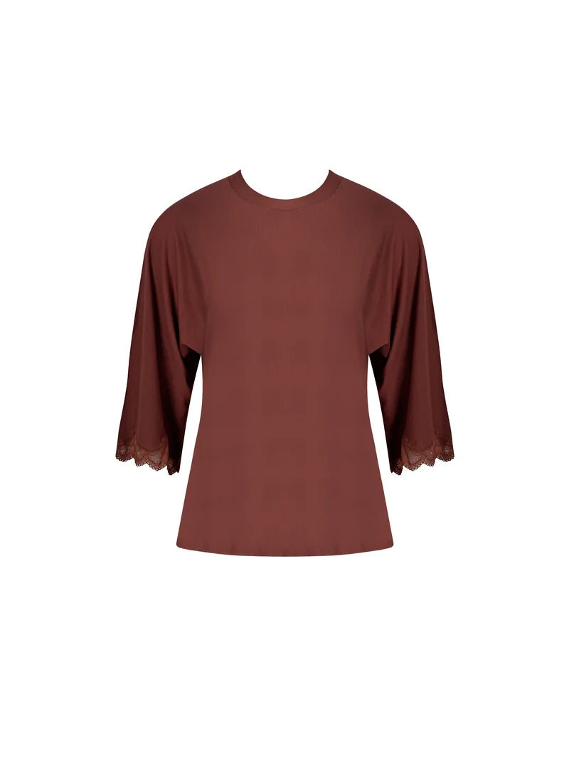 Antigel by Lise Charmel - Simply Perfect 3/4 Sleeved Top Chataigne