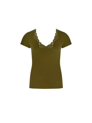 Antigel by Lise Charmel - Top a maniche corte Simply Perfect Vert Mousse