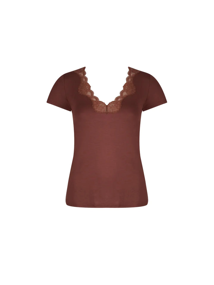 Antigel by Lise Charmel - Simply Perfect Short Sleeved Top Chataigne