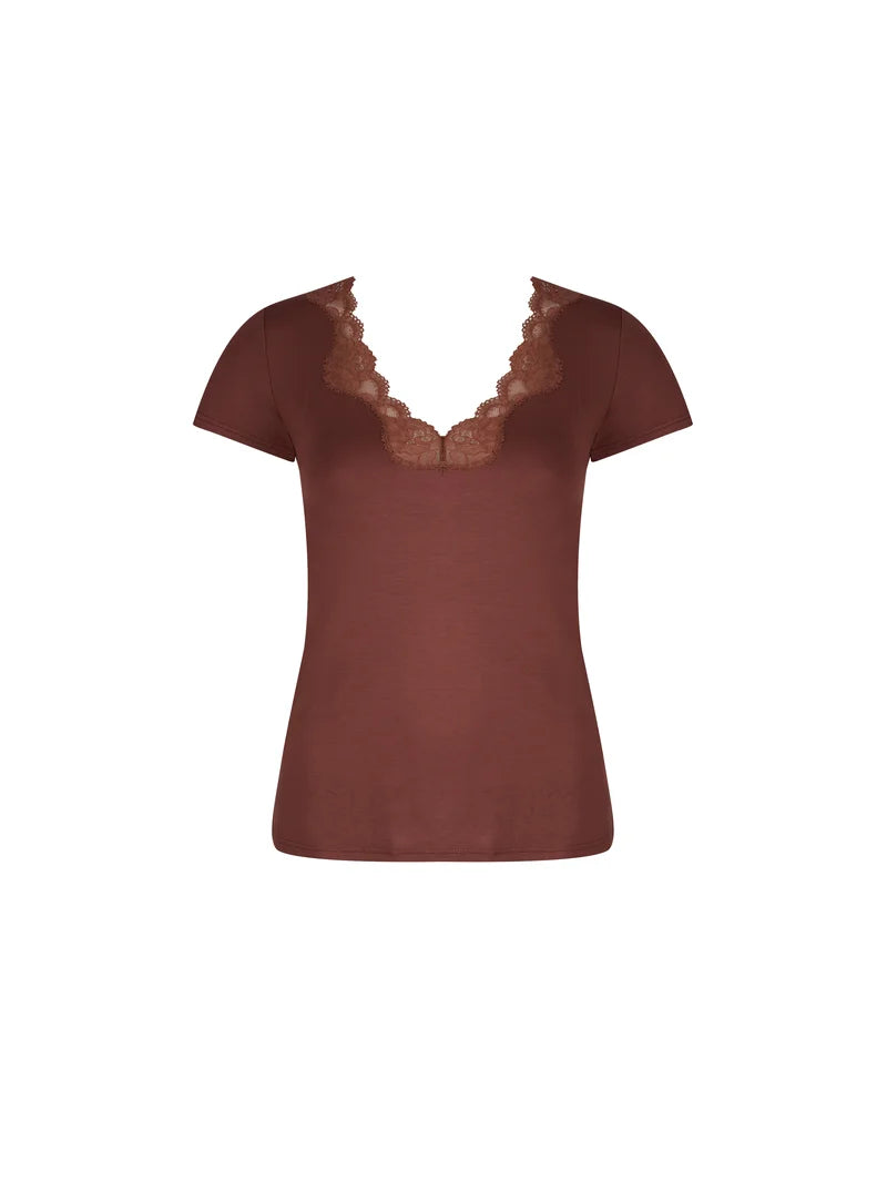 Antigel by Lise Charmel - Simply Perfect Short Sleeved Top Chataigne