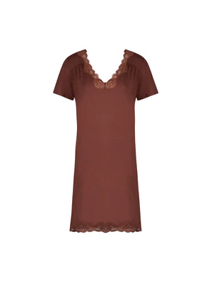 Antigel by Lise Charmel - Simply Perfect Capped Sleeved Nighty Chataigne