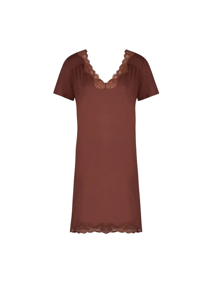 Antigel by Lise Charmel - Simply Perfect Capped Sleeved Nighty Chataigne