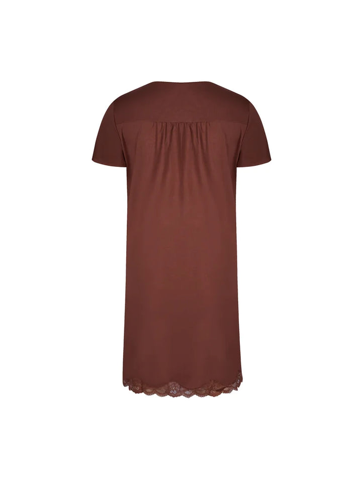 Antigel by Lise Charmel - Simply Perfect Capped Sleeved Nighty Chataigne