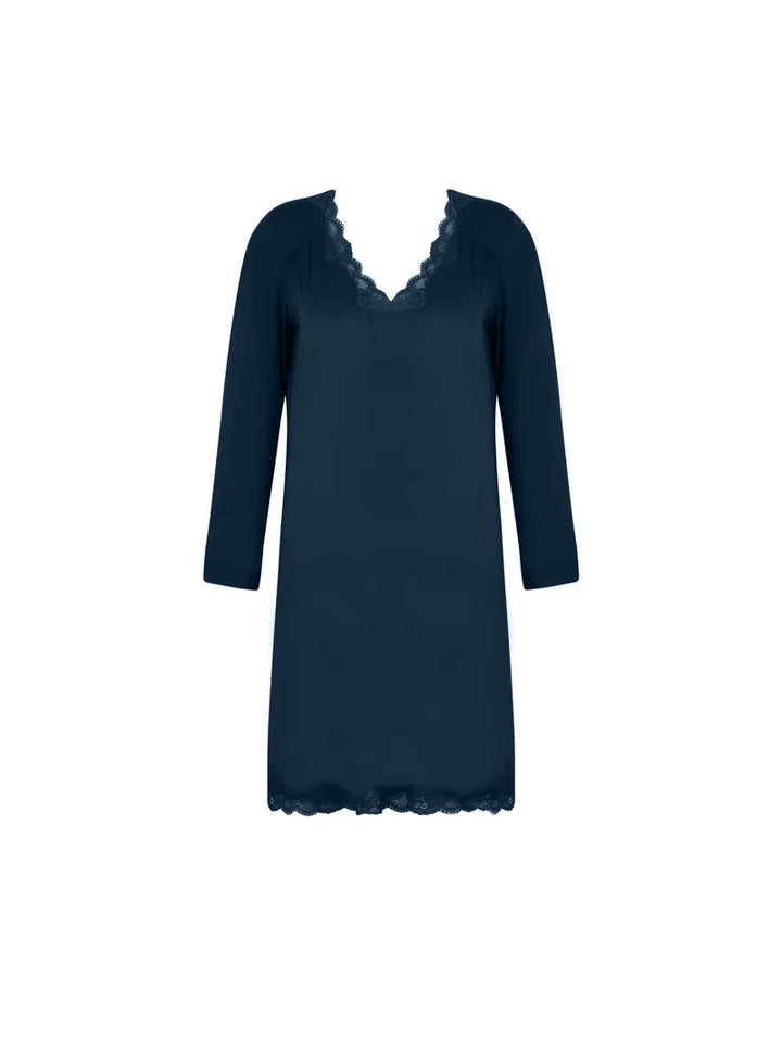 Antigel by Lise Charmel - Simply Perfect Long Capped Sleeved Nighty Bleu Sarcelle