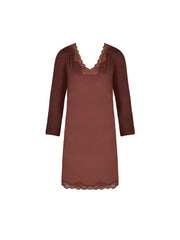 Antigel by Lise Charmel - Simply Perfect Long Capped Sleeved Nighty Chataigne