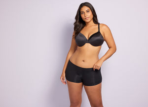 Naomi & Nicole Shapewear - Laser Cut Boyshort Black