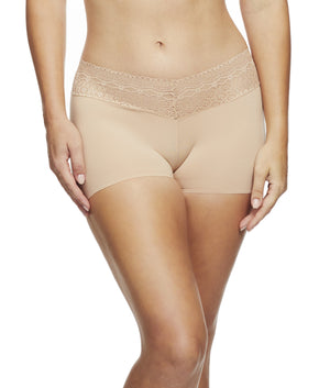 Naomi & Nicole Shapewear - Lace Boyshort Warm Beige