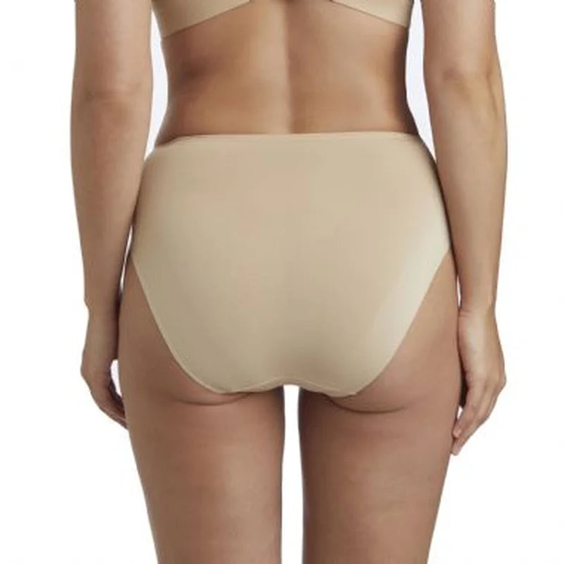 Naomi & Nicole Shapewear - No Show No Lines Micro Hi Cut Brief Warm Beige