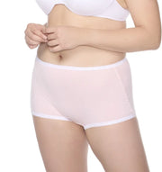 Naomi & Nicole Shapewear - Cotton With Lace Boyshort Veiled Rose