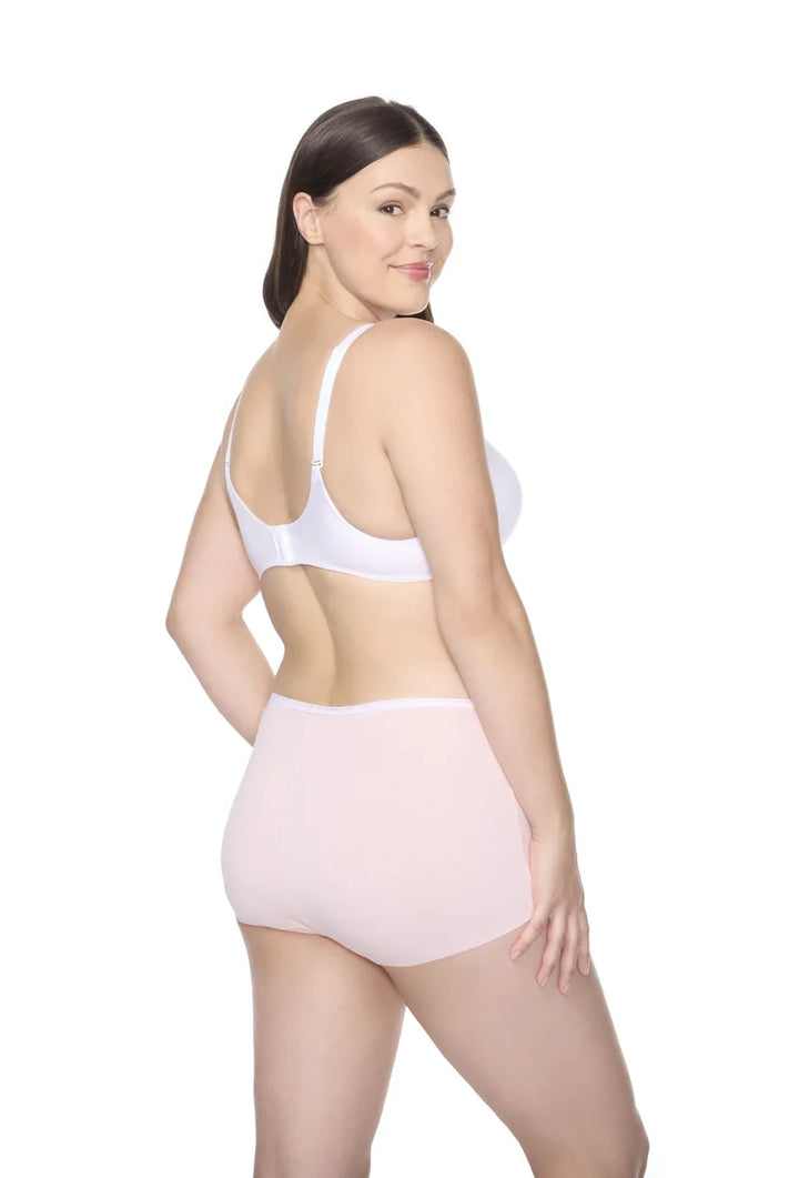 Naomi & Nicole Shapewear - Cotton With Lace Boyshort Veiled Rose