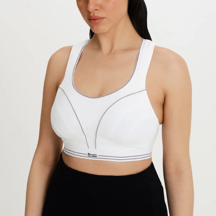 Shock Absorber - Ultimate Run Bra White/Silver