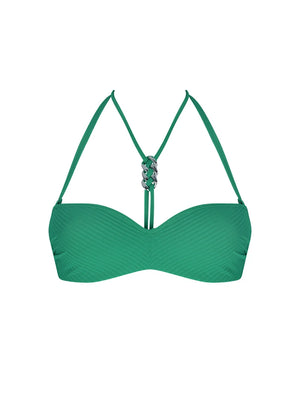 Antigel Swimwear by Lise Charmel - La Stricto Chic Soft Bandeau Strapless Bikini Stricto Vert
