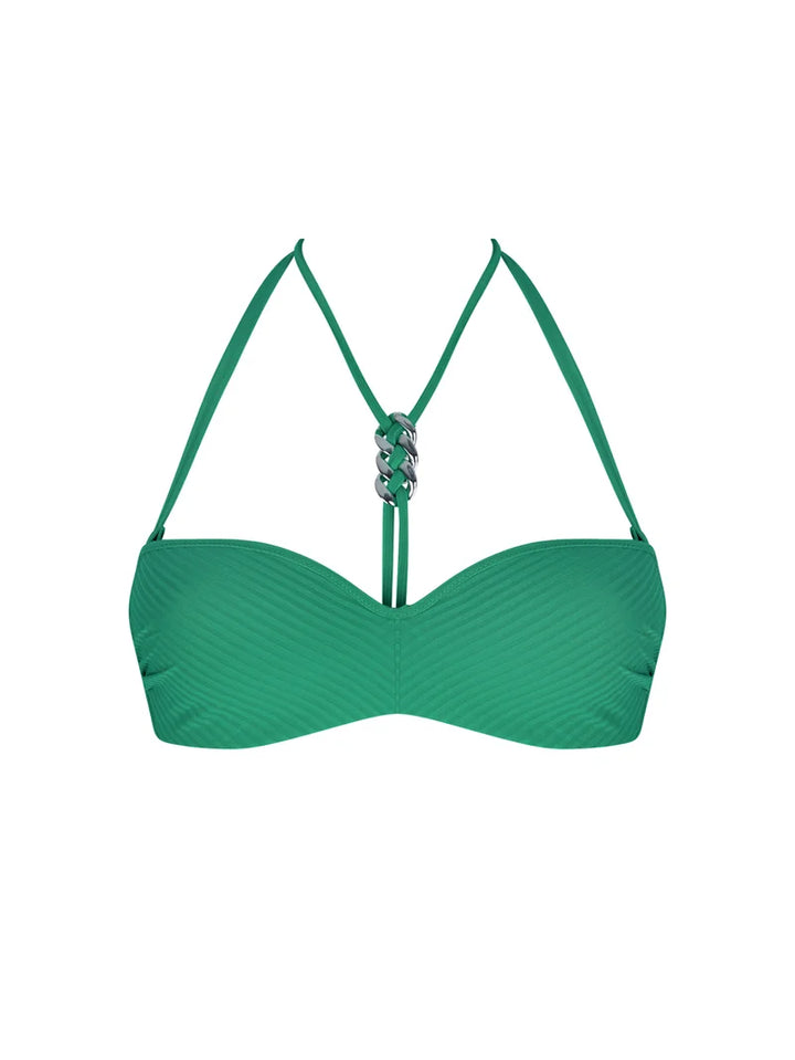Antigel Swimwear by Lise Charmel - La Stricto Chic Soft Bandeau Strapless Bikini Stricto Vert