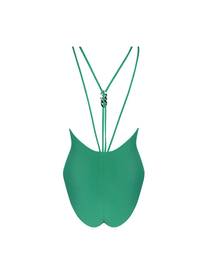 Antigel Swimwear by Lise Charmel - La Stricto Chic Seductive Wireless Swimsuit Stricto Vert