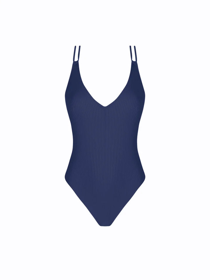 Antigel Swimwear by Lise Charmel - La Stricto Chic Seductive Wireless Swimsuit Stricto Marine