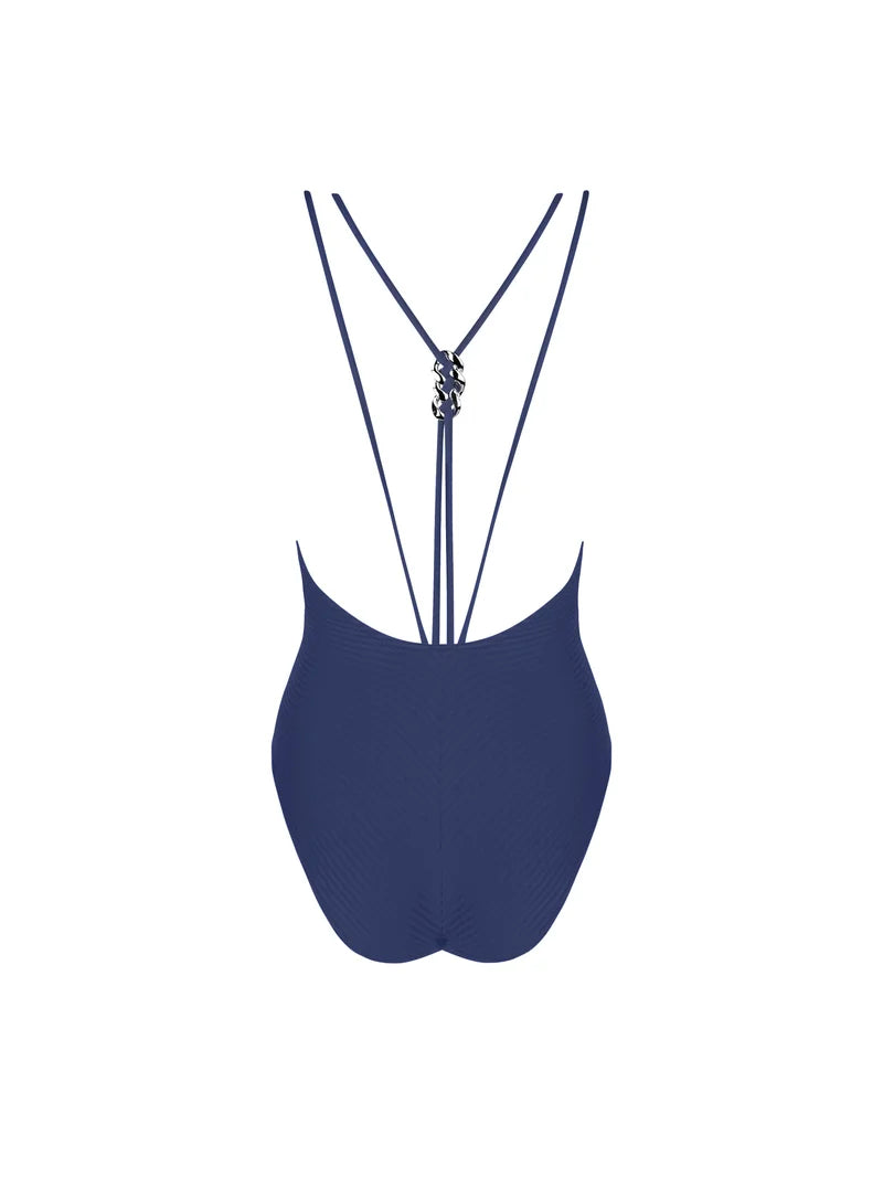 Antigel Swimwear by Lise Charmel - La Stricto Chic Seductive Wireless Swimsuit Stricto Marine