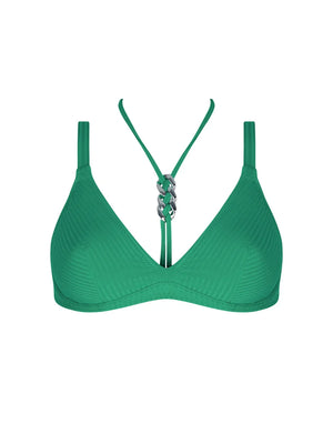 Antigel Swimwear by Lise Charmel - La Stricto Chic Halter Underwired Bikini Top Stricto Vert