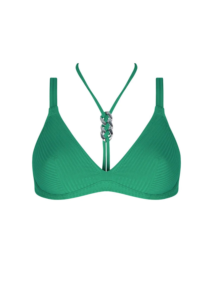 Antigel Swimwear by Lise Charmel - La Stricto Chic Halter Underwired Bikini Top Stricto Vert
