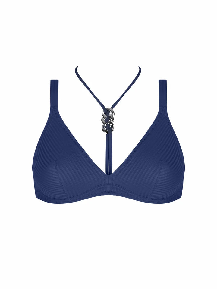 Antigel Swimwear by Lise Charmel - La Stricto Chic Halter Underwired Bikini Top Stricto Marine