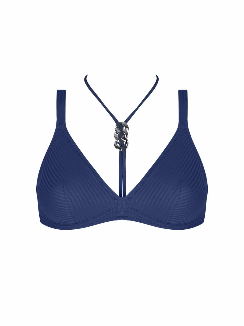Antigel Swimwear by Lise Charmel - La Stricto Chic Halter Underwired Bikini Top Stricto Marine