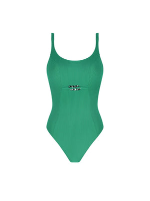 Antigel Swimwear by Lise Charmel - La Stricto Chic Full Cup Underwired Swimsuit Stricto Vert