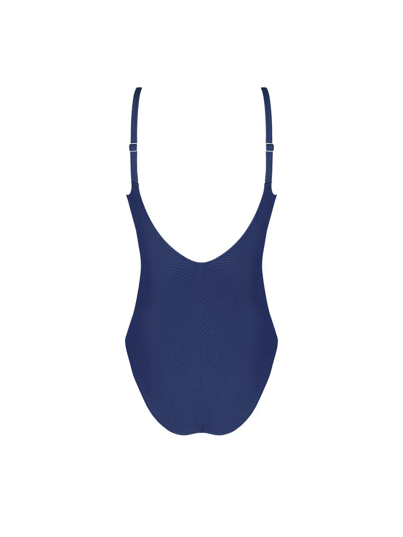 Antigel Swimwear by Lise Charmel - La Stricto Chic Full Cup Underwired Swimsuit Stricto Marine