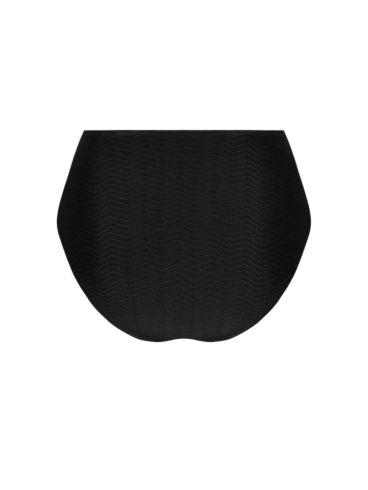 Antigel Swimwear by Lise Charmel - La Zigzag High Cut Bikini Bottom Noir