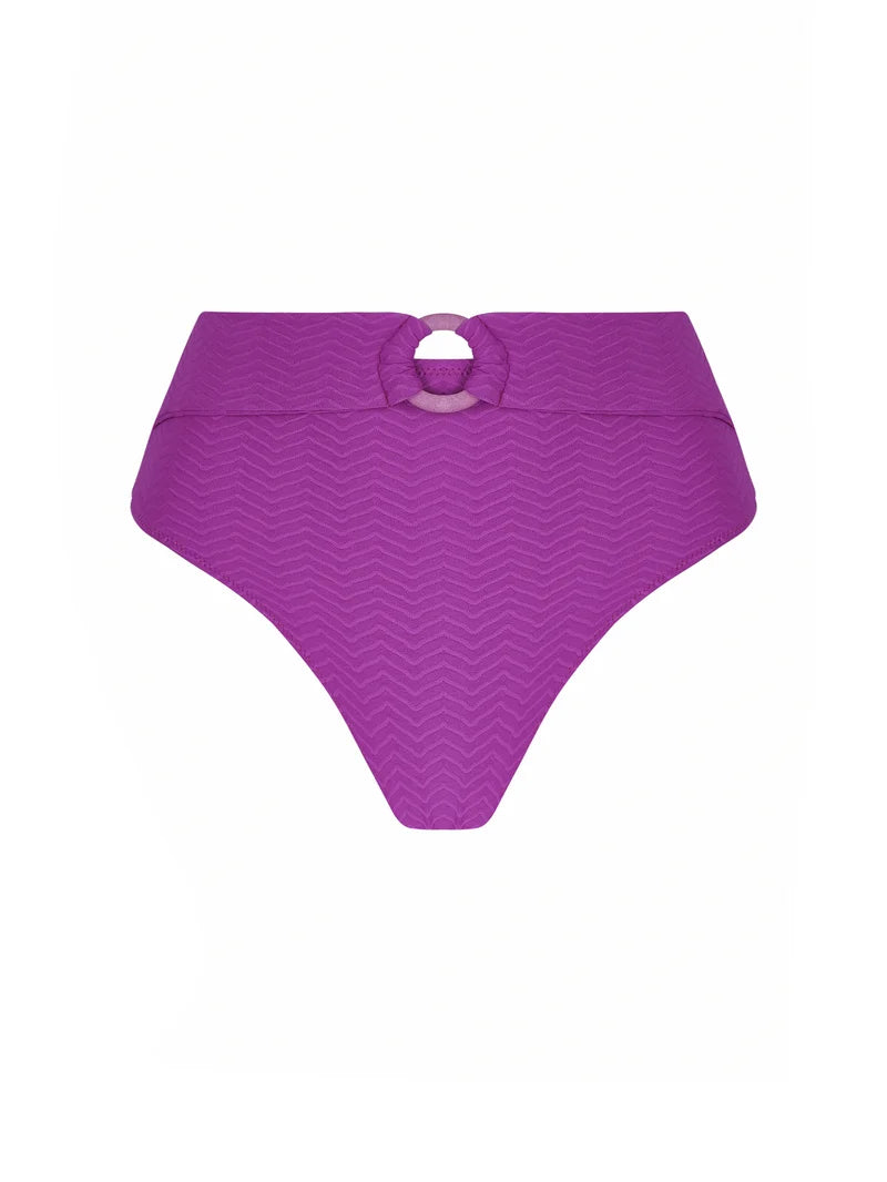 Antigel Swimwear by Lise Charmel - La Zigzag High Cut Bikini Bottom Mauve