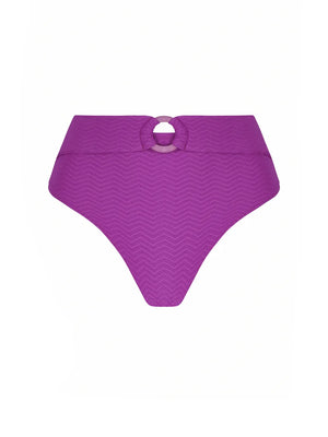 Antigel Swimwear by Lise Charmel - La Zigzag High Cut Bikini Bottom Mauve