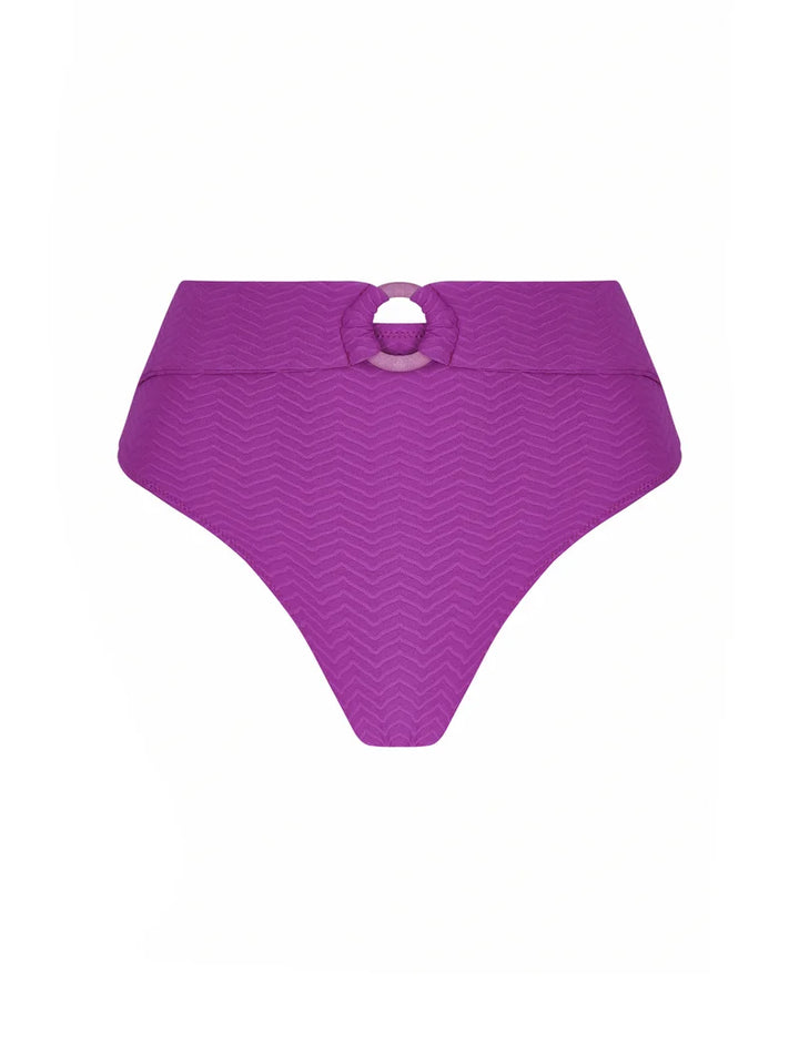 Antigel Swimwear by Lise Charmel - La Zigzag High Cut Bikini Bottom Mauve