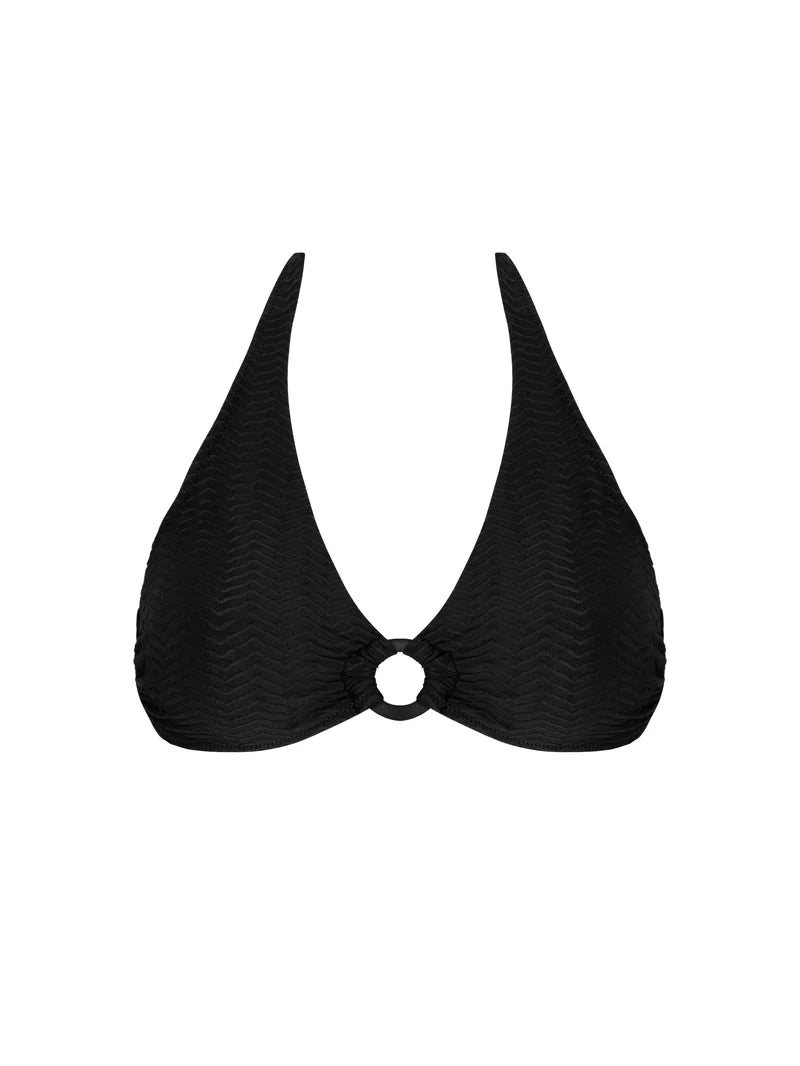 Antigel Swimwear by Lise Charmel - La Zigzag Triangle Bikini Top Noir