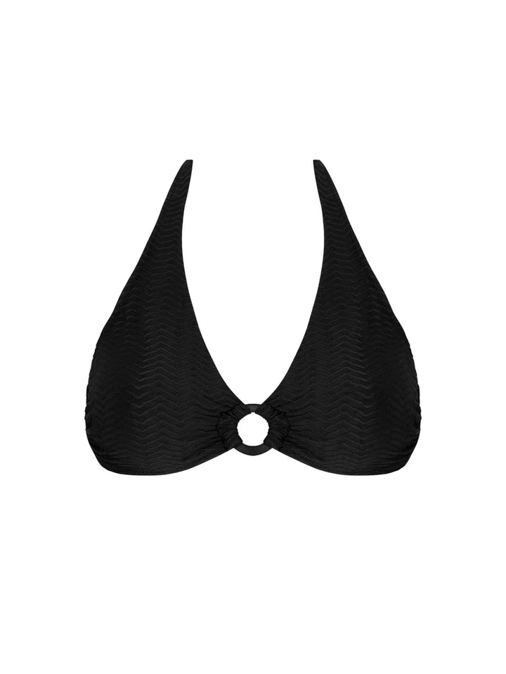 Antigel Swimwear by Lise Charmel - La Zigzag Triangle Bikini Top Noir