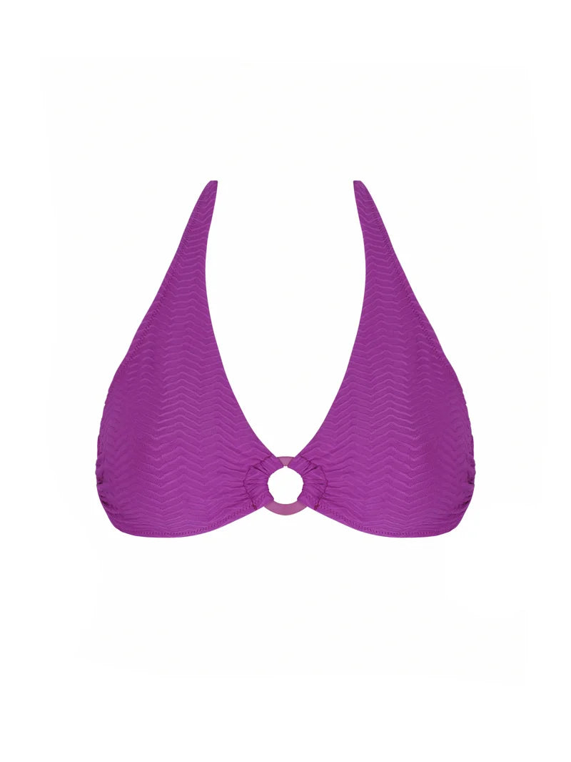 Antigel Swimwear by Lise Charmel - La Zigzag Triangle Bikini Top Mauve