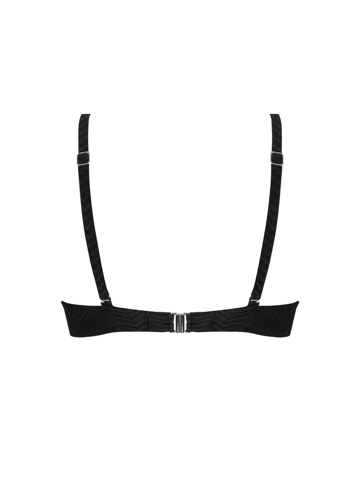 Antigel Swimwear by Lise Charmel - La Zigzag Padded Bikini Top Noir
